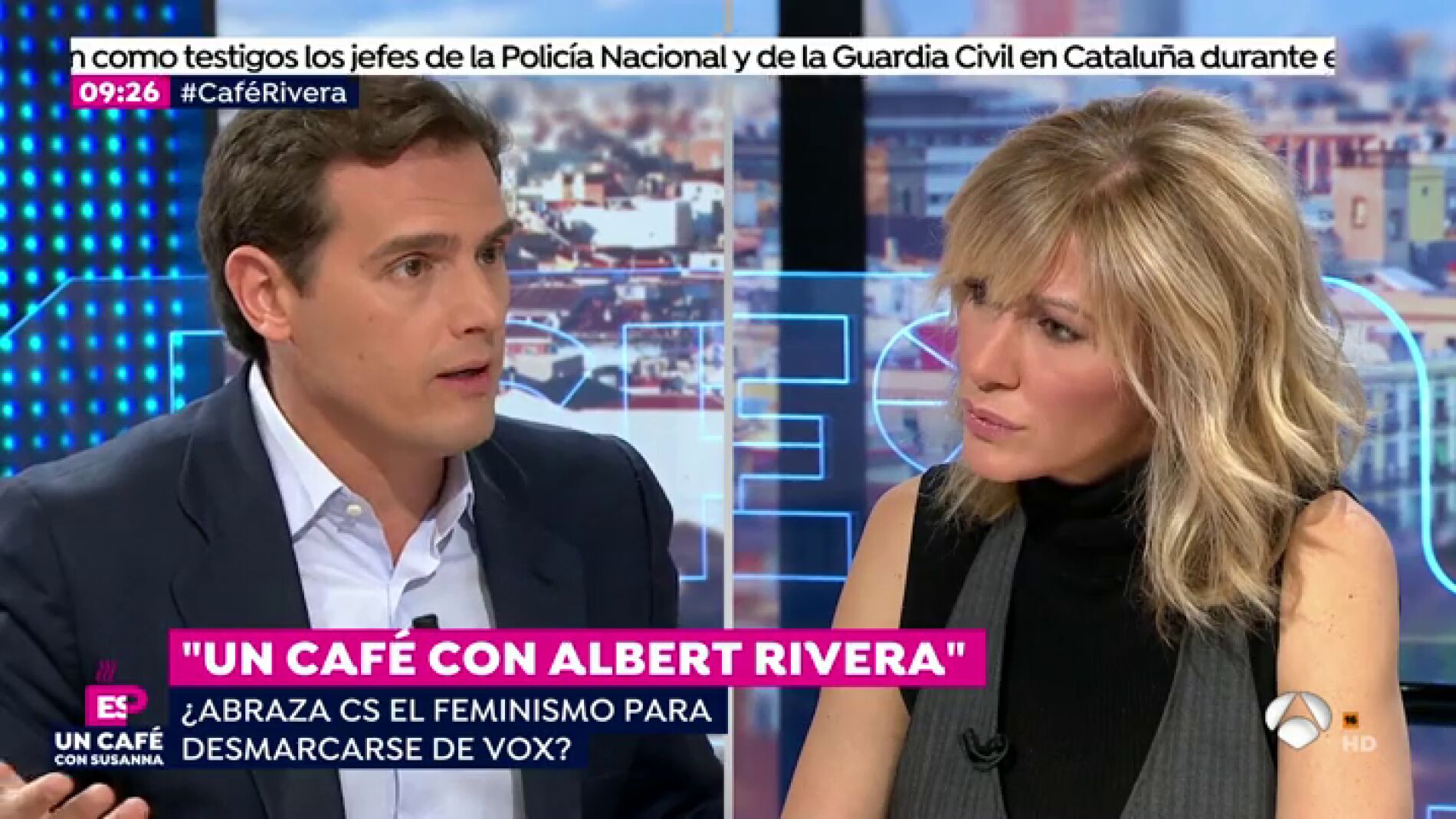 Albert Rivera con Susanna Griso