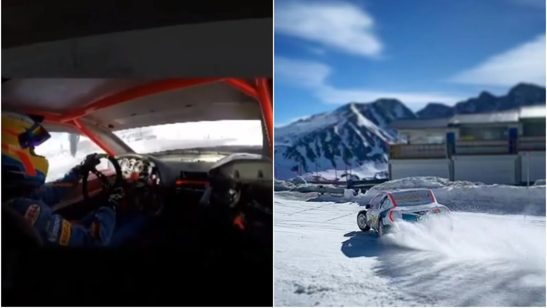 Fernando Alonso conduce sobre la nieve con los G-Series Fernando Alonso conduce sobre la nieve con los G-Series