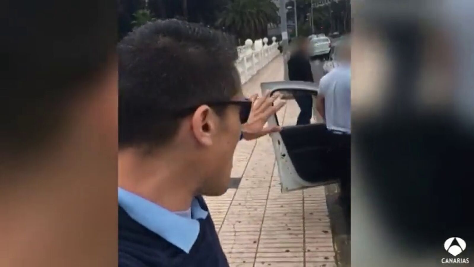 Bronca entre taxistas en una parada en Las Palmas
