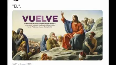 Los 'memes' por el polémico cartel de la vuelta de Pablo Iglesias Los 'memes' por el polémico cartel de la vuelta de Pablo Iglesias