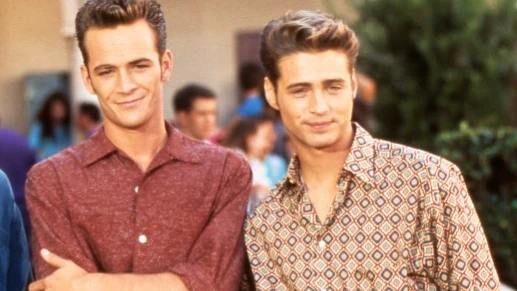 Luke Perry y Jason Priestley en 'Sensación de Vivir' Luke Perry y Jason Priestley en 'Sensación de Vivir'