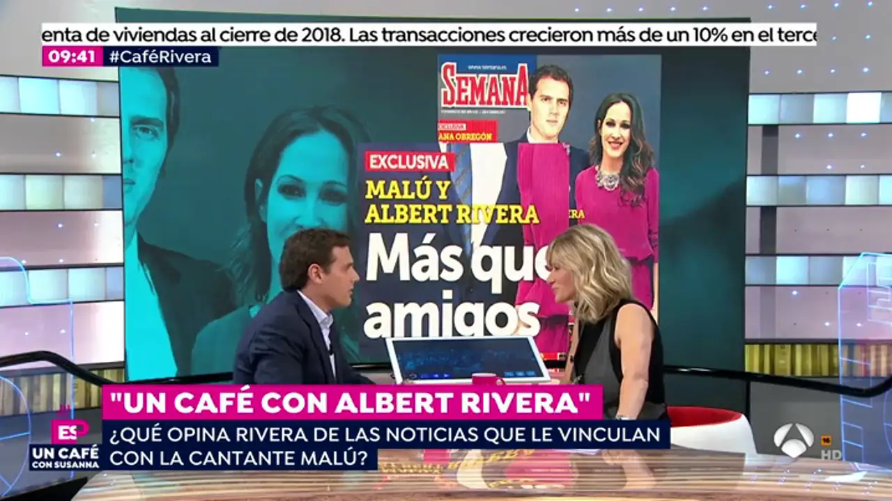 Albert Rivera habla por primera vez de su supuesta relación con Malú: "Estoy muy tranquilo"
