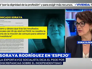 Soraya Rodríguez en 'Espejo Público' Soraya Rodríguez en 'Espejo Público'