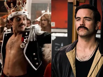 Rami Malek y Aaron McCusker en 'Bohemian Rhapsody' Rami Malek y Aaron McCusker en 'Bohemian Rhapsody'