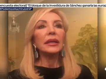 Carmen Lomana, explica su presencia en un cartel de Podemos Carmen Lomana, explica su presencia en un cartel de Podemos