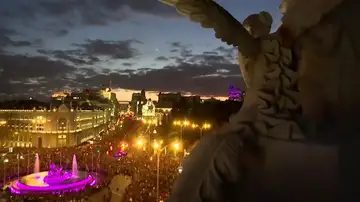 350.000 personas en Madrid y 200.000 en Barcelona asisten a la manifestación del 8-M