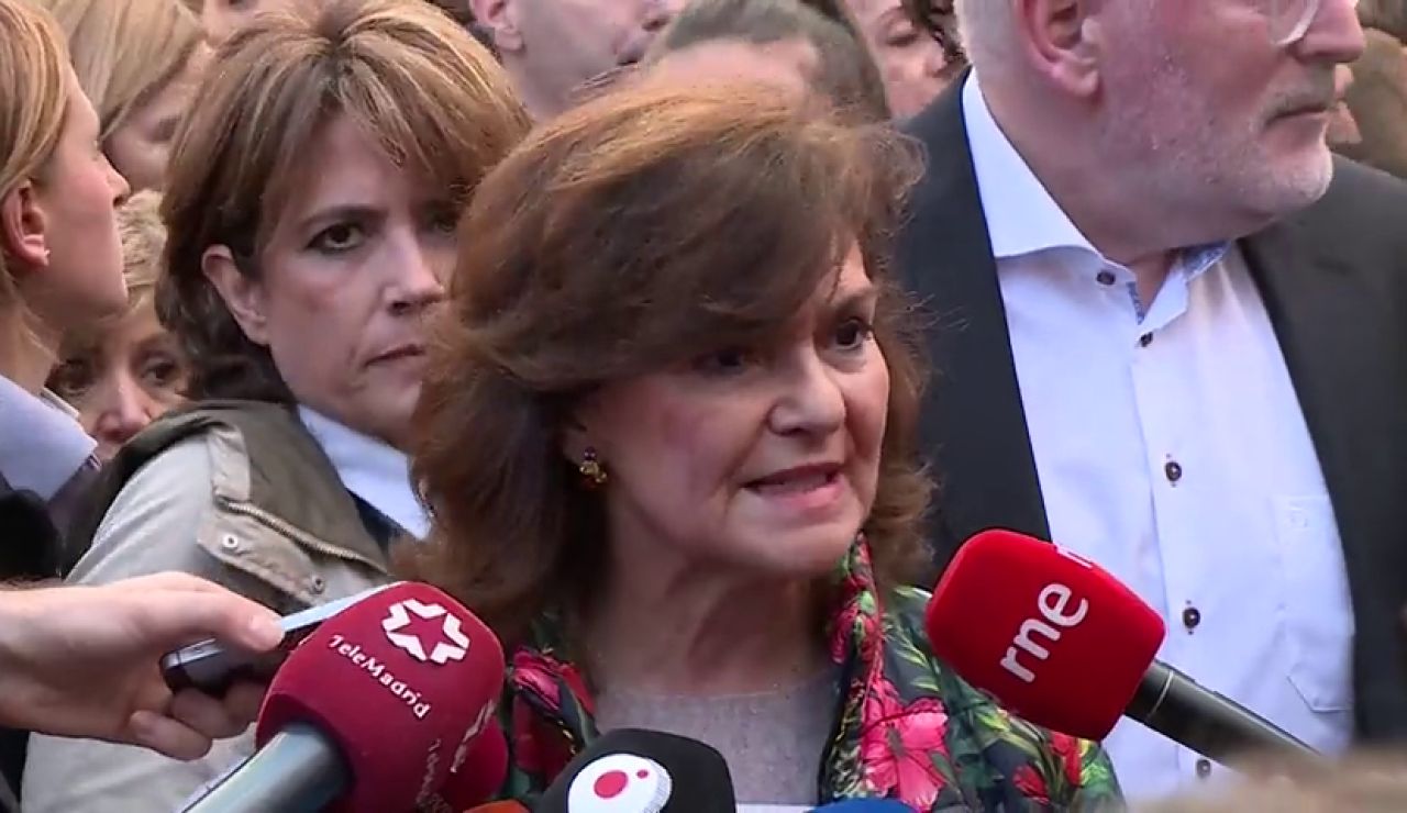 Carmen Calvo, Meritxell Batet, Inés Arrimadas e Irene montero: entre las figuras políticas presentes en la manifestación del 8-M Carmen Calvo, Meritxell Batet, Inés Arrimadas e Irene montero: entre las figuras políticas presentes en la manifestación del 8-M