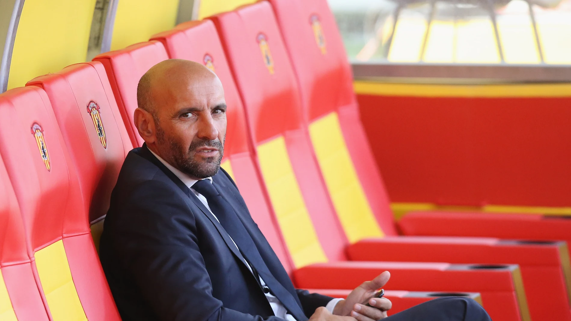 Monchi, durante un desplazamiento de la Roma Monchi, durante un desplazamiento de la Roma