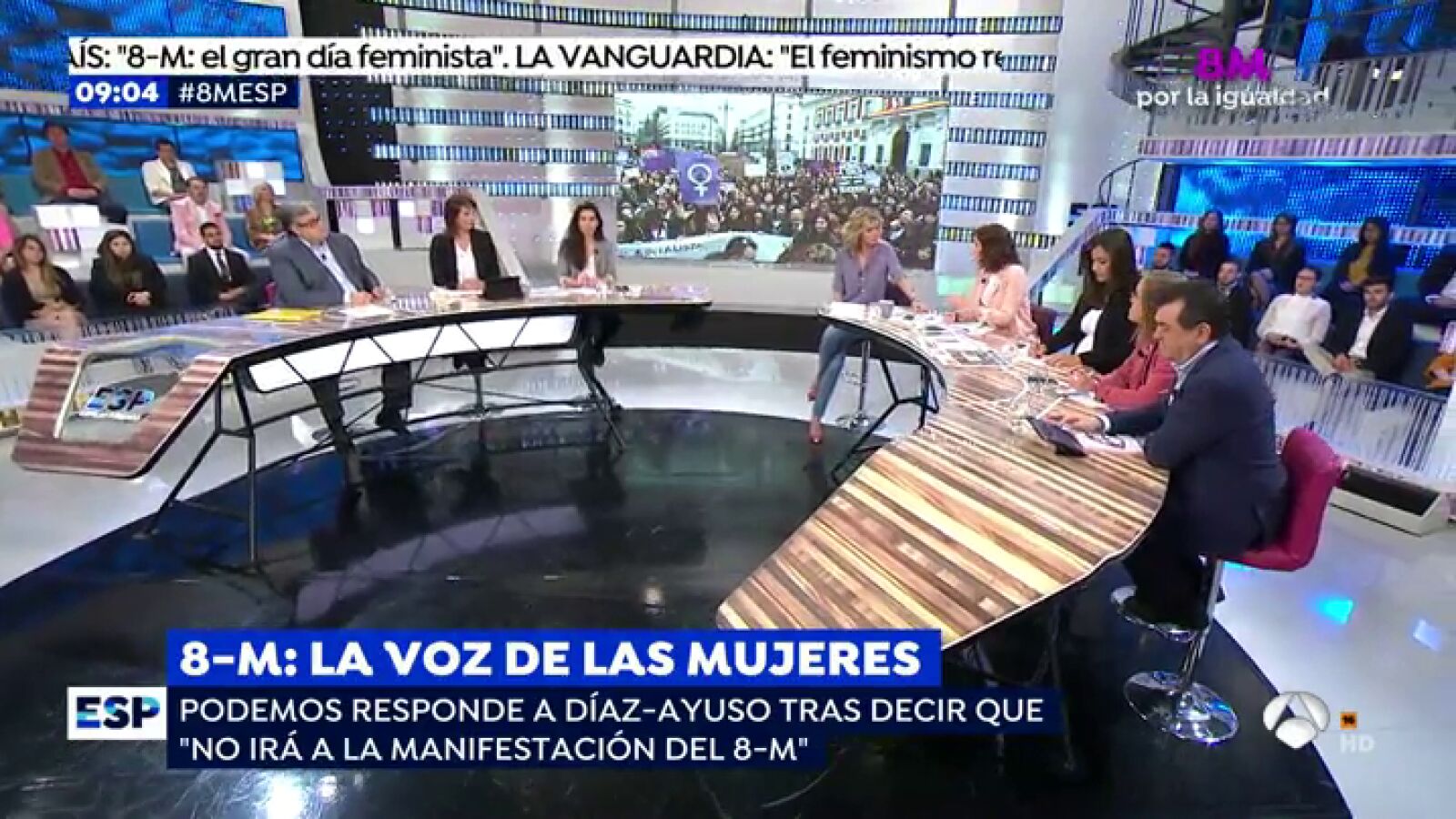 Las voces femeninas de los partidos políticos hablan sobre la huelga del 8M