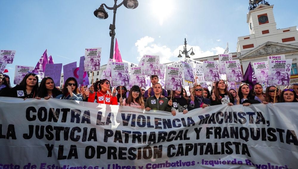 Huelga feminista en Madrid