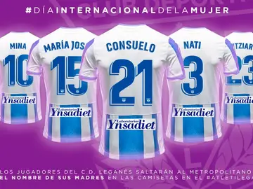 Las camisetas del Leganés para el duelo del Wanda Metropolitano Las camisetas del Leganés para el duelo del Wanda Metropolitano