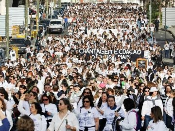 Manifestación en el Día Internacional de la Mujer en Portugal
