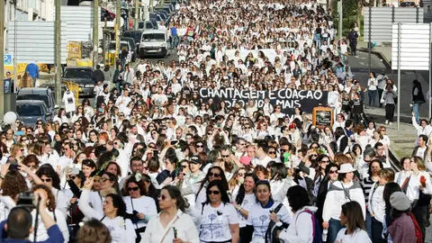 Manifestación en el Día Internacional de la Mujer en Portugal Manifestación en el Día Internacional de la Mujer en Portugal