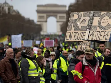 Imagen de las protestas de los chalecos amarillos en Francia Imagen de las protestas de los chalecos amarillos en Francia