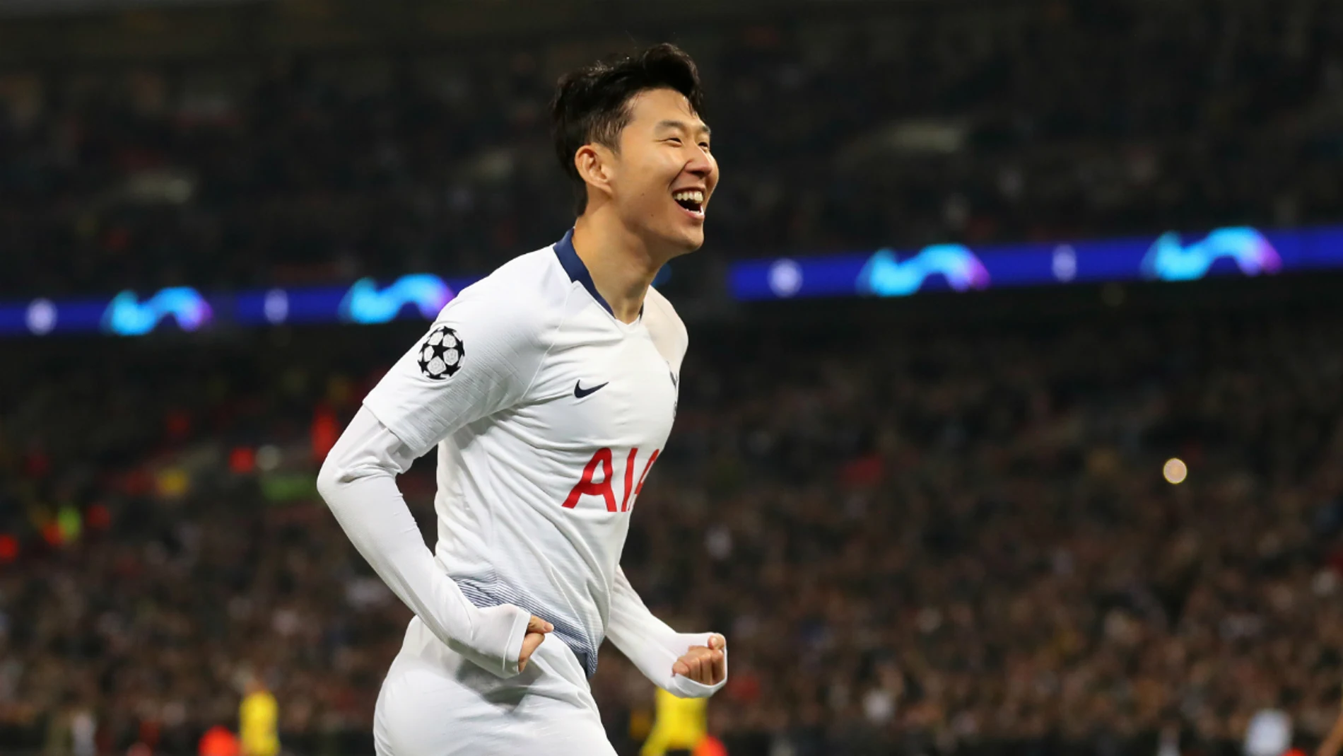 Son celebra un gol en Champions Son celebra un gol en Champions
