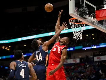 Tapón de Ibaka contra los Pelicans Tapón de Ibaka contra los Pelicans