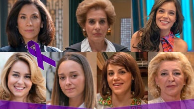 La particular y divertida manifestación de las actrices de 'Amar es para siempre' por el Día de la Mujer
