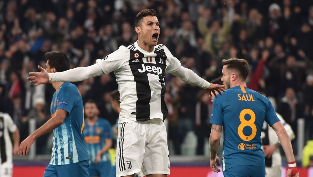 Cristiano Ronaldo celebra un gol ante Saúl