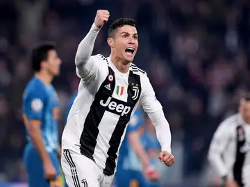 Cristiano Ronaldo celebra uno de sus goles al Atlético de Madrid Cristiano Ronaldo celebra uno de sus goles al Atlético de Madrid