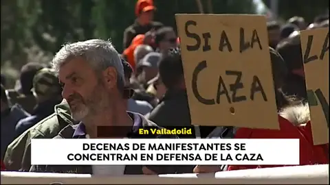 Los cazadores de Castilla y León se manifiestan contra la suspensión de la caza Los cazadores de Castilla y León se manifiestan contra la suspensión de la caza