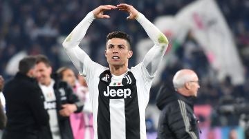 Cristiano Ronaldo celebra el triunfo de la Juventus de Turín