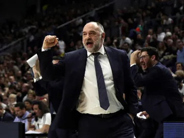 Pablo Laso, durante un partido del Real Madrid Pablo Laso, durante un partido del Real Madrid