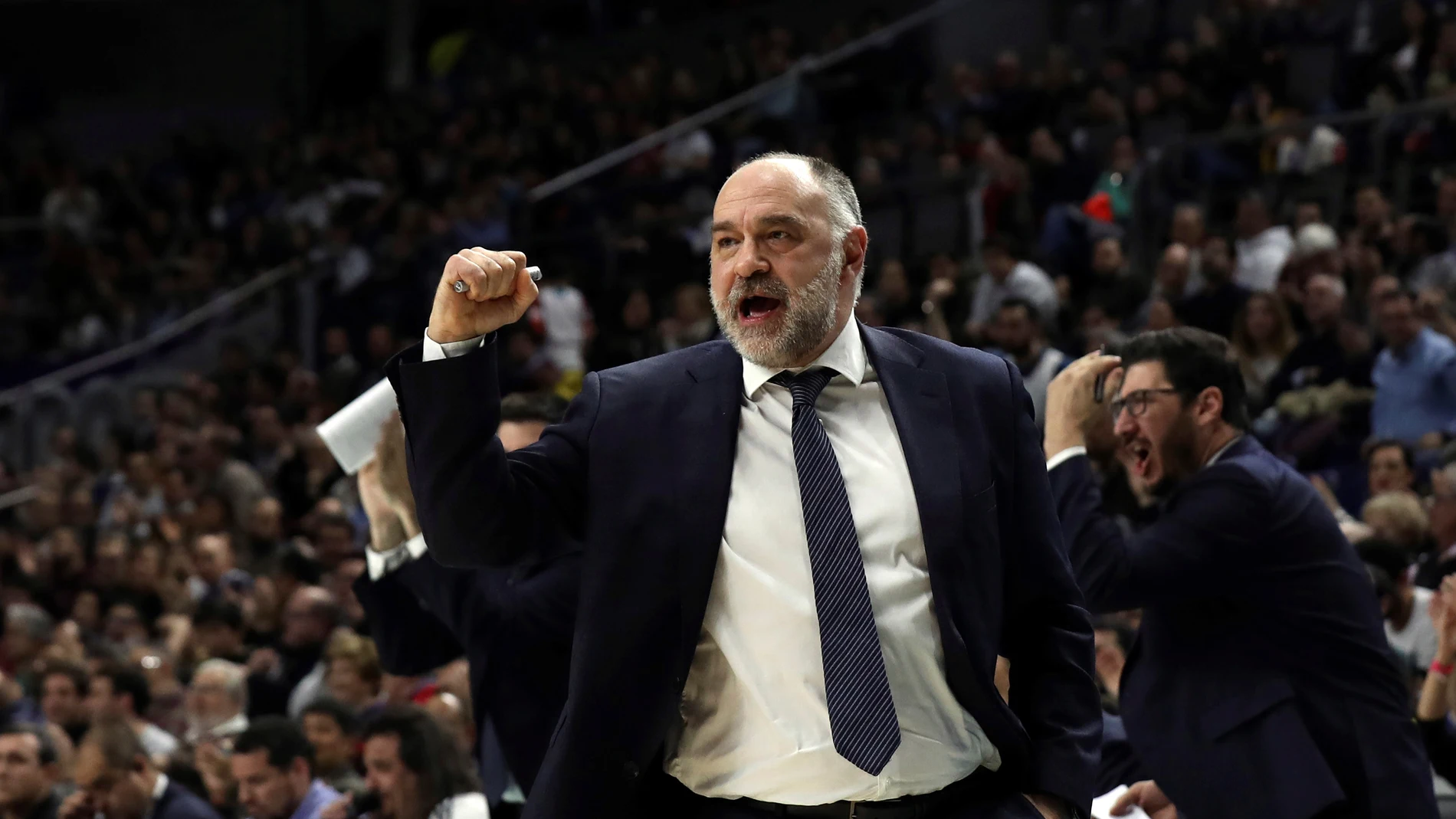Pablo Laso, durante un partido del Real Madrid Pablo Laso, durante un partido del Real Madrid
