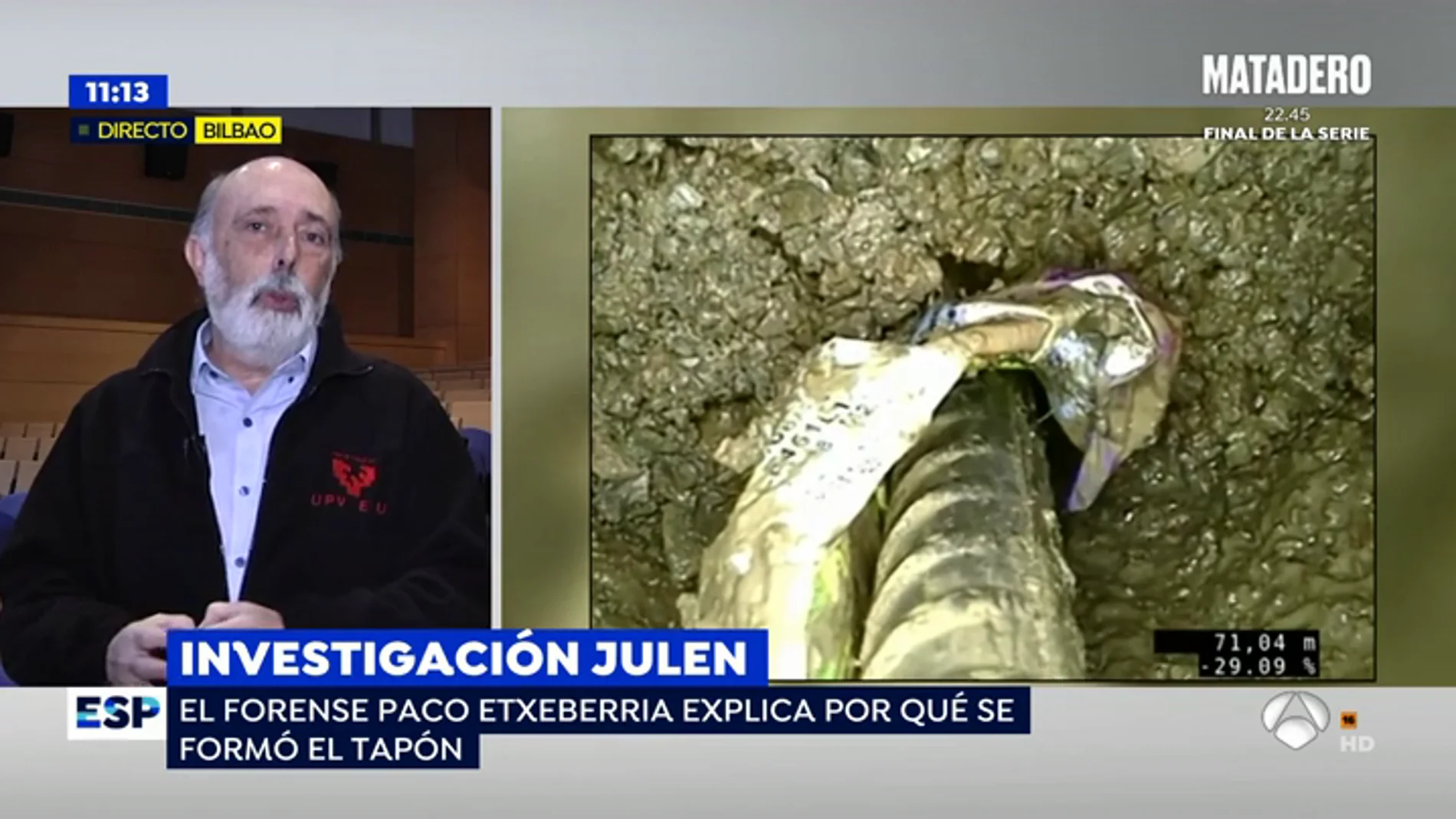 El forense Paco Extebarria asegura que Julen perdió el conocimiento de forma inmediata y murió acto seguido