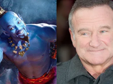 Will Smith como el Genio y Robin Williams Will Smith como el Genio y Robin Williams