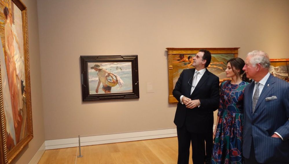 La Reina Letizia y el Príncipe de Gales inauguran una exposición de Sorolla en la National Gallery de Londres