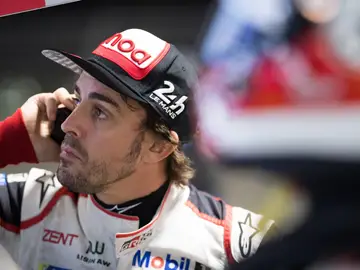 Fernando Alonso, durante el entrenamiento en el circuito de Sebring Fernando Alonso, durante el entrenamiento en el circuito de Sebring