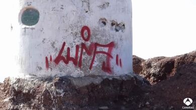 Atentado ecológico en el cráter de Montaña Roja