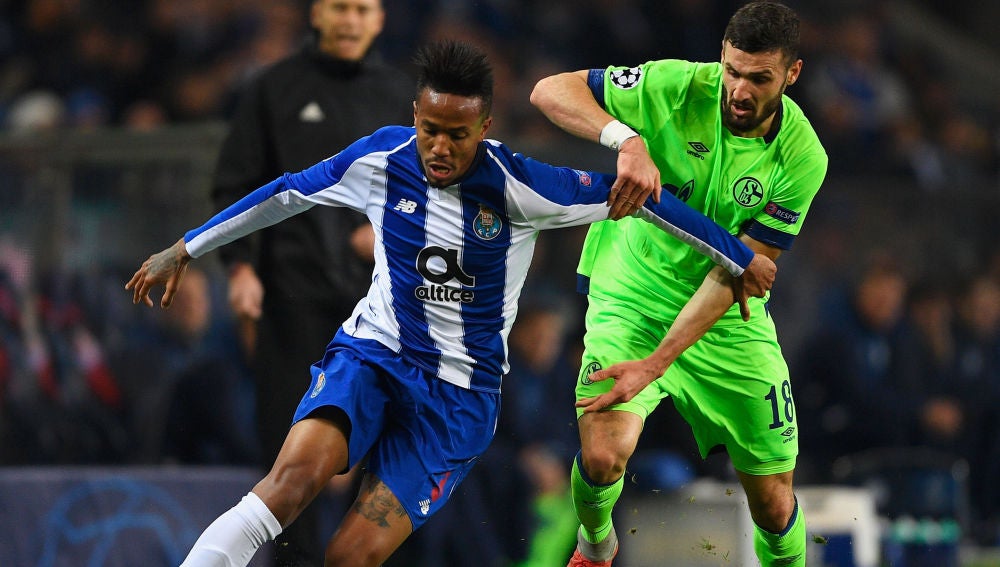 Militao, en un partido de Champions con el Oporto