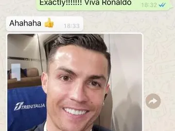 Los WhatsApp de Evra y CR7 Los WhatsApp de Evra y CR7