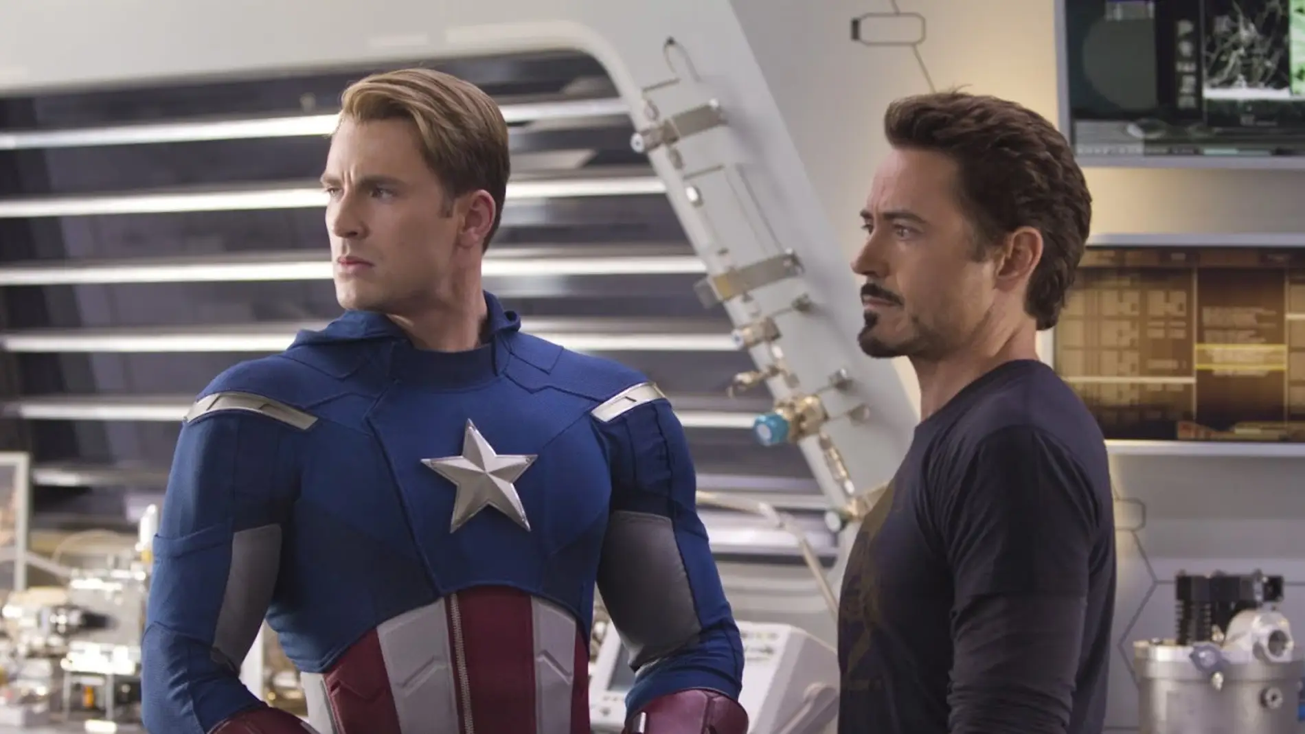 Capitán América y Iron Man en 'Civil War'