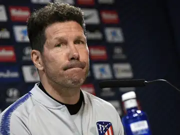 Diego Simeone en rueda de prensa Diego Simeone en rueda de prensa