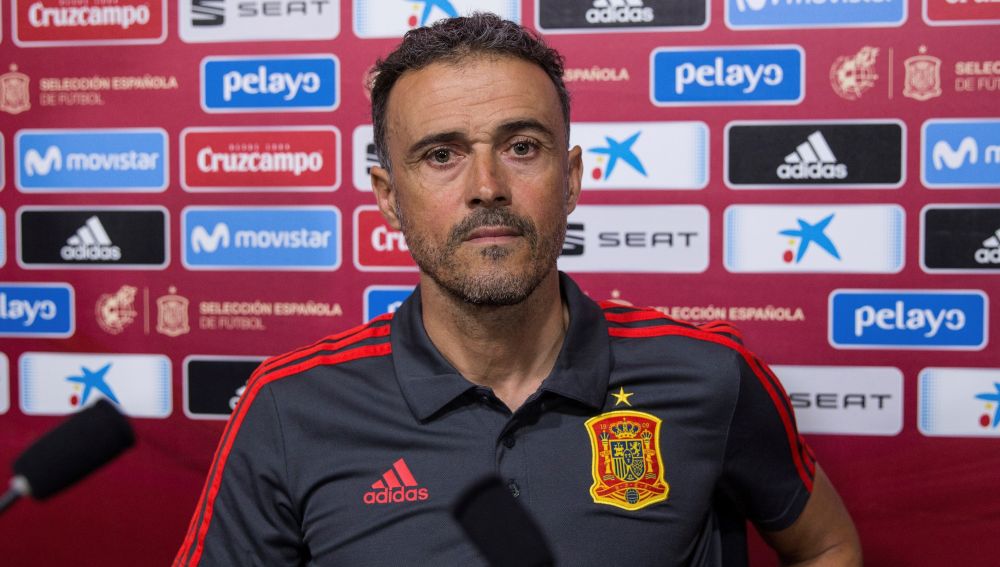 Luis Enrique, en rueda de prensa