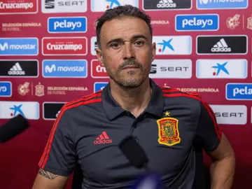 Luis Enrique, en rueda de prensa Luis Enrique, en rueda de prensa