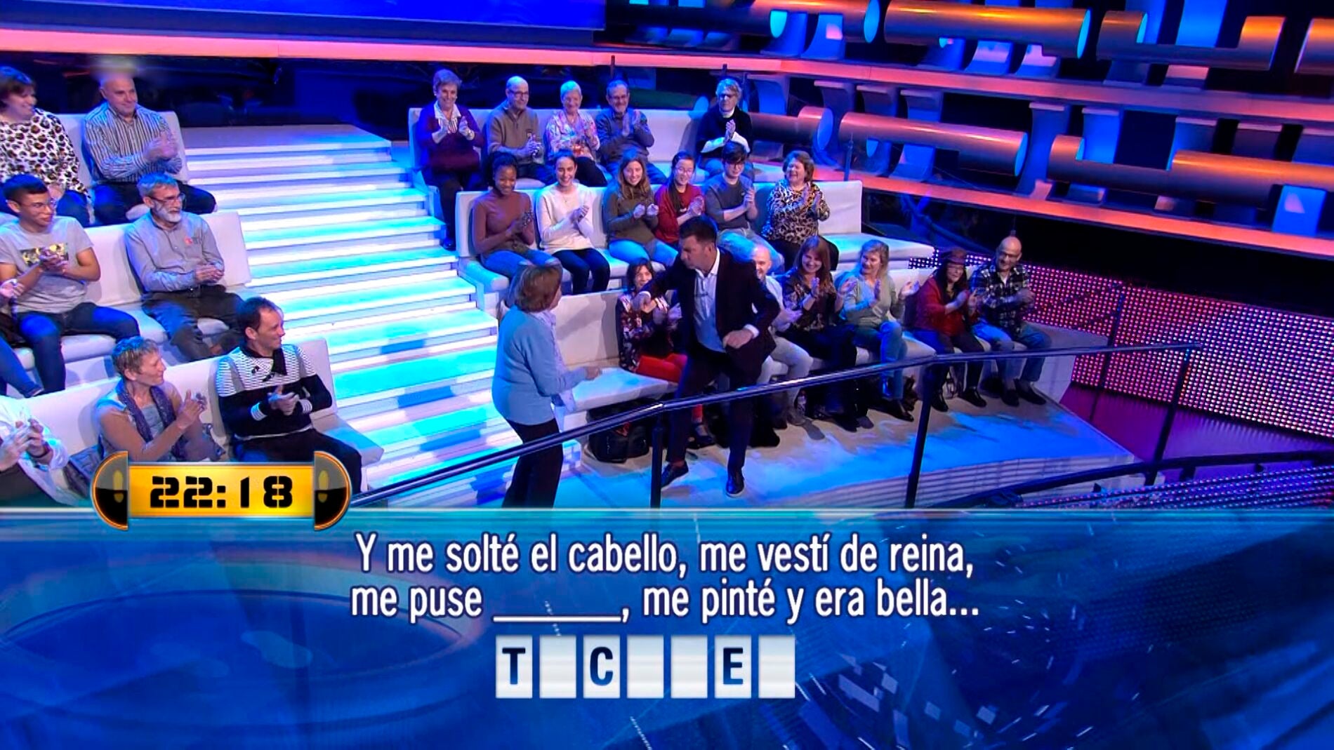El sinuoso baile de Palmira Gog&oacute; en '&iexcl;Ahora Caigo!' con Arturo Valls