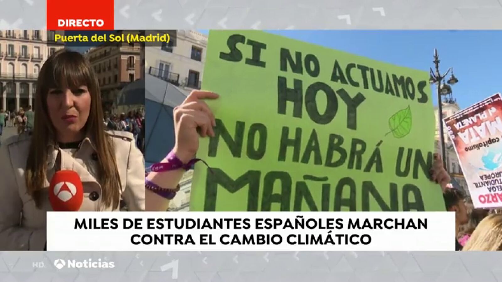 Los estudiantes que se manifiestan por el clima piden 