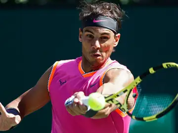 Rafa Nadal, en acción ante Khachanov Rafa Nadal, en acción ante Khachanov