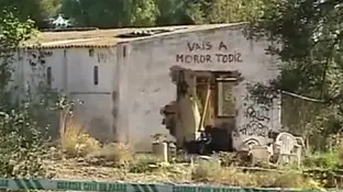Imagen de la parcela donde vivía la familia de los niños asesinados en Godella Imagen de la parcela donde vivía la familia de los niños asesinados en Godella
