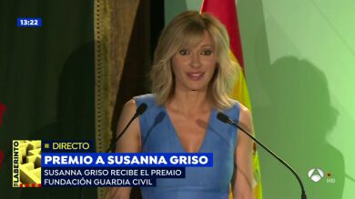 La Guardia Civil premia a Susanna Griso como reconocimiento a su rigor al abordar noticias sobre el Cuerpo