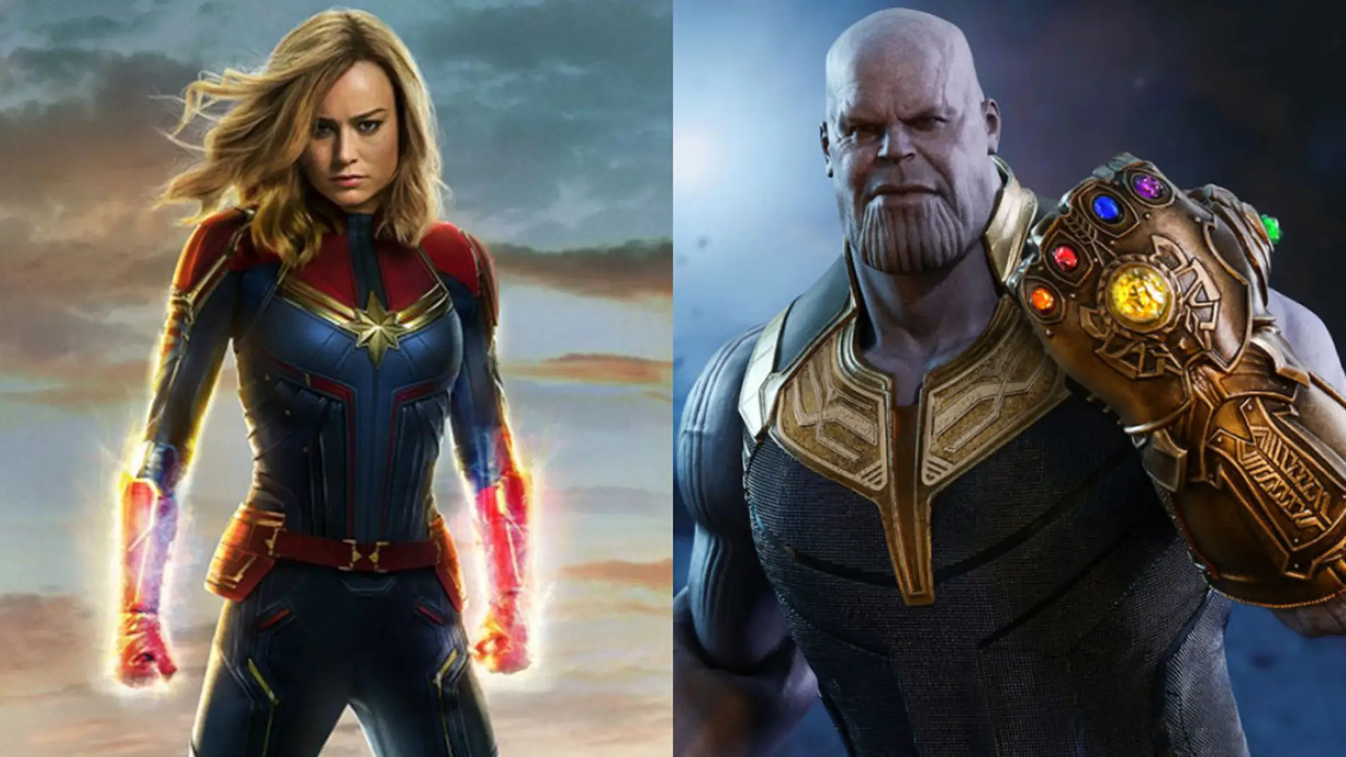 Capitana Marvel y Thanos