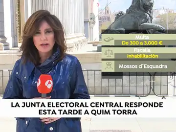 La Junta Electoral analizará si quita ya los nuevos mensajes puestos por Torra La Junta Electoral analizará si quita ya los nuevos mensajes puestos por Torra