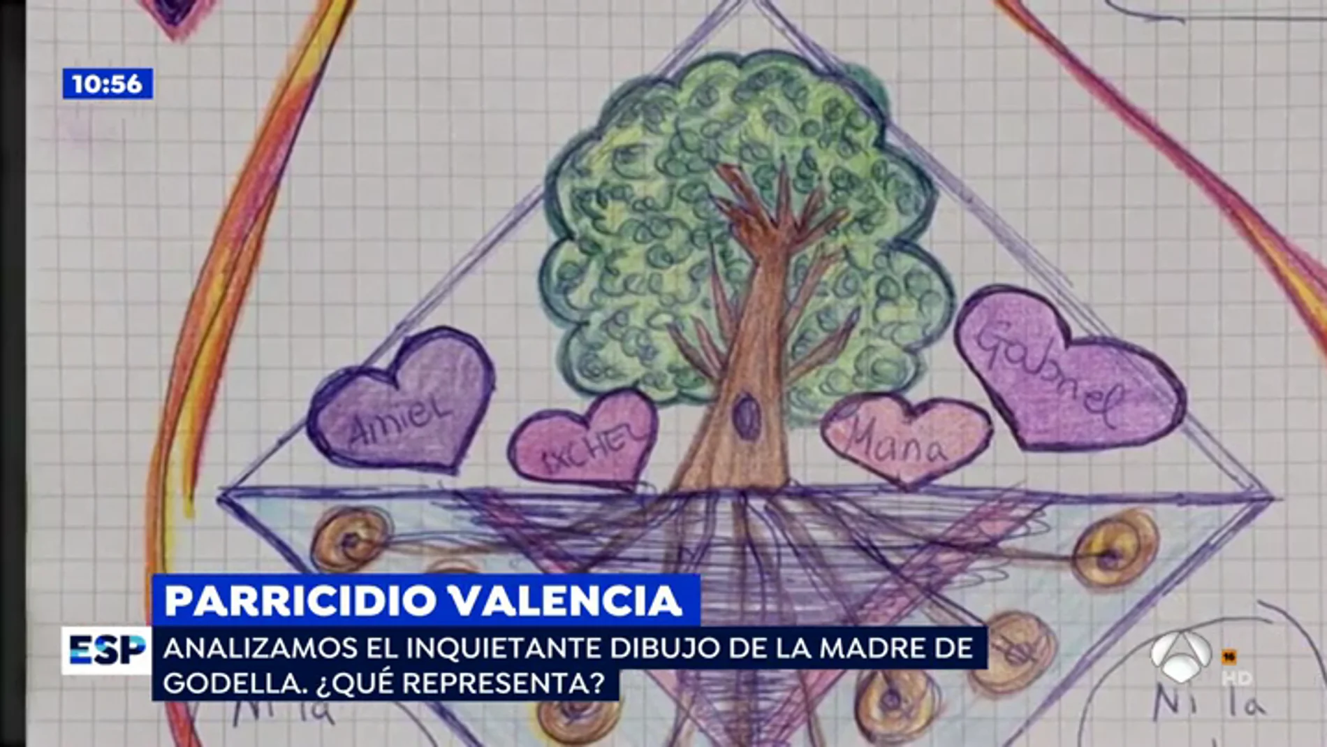 El dibujo de la parricida de Valencia.