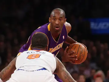 Kobe Bryant en un partido en el Madison Kobe Bryant en un partido en el Madison