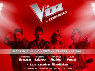 Fecha y cómo comprar las entradas del concierto de 'La Voz' Fecha y cómo comprar las entradas del concierto de 'La Voz'