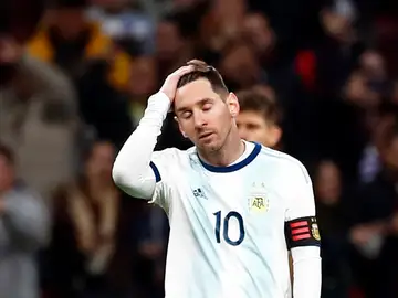 Messi, desesperado ante Venezuela Messi, desesperado ante Venezuela