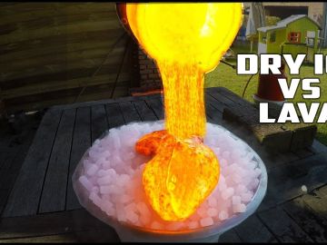 Lava vs hielo seco Lava vs hielo seco